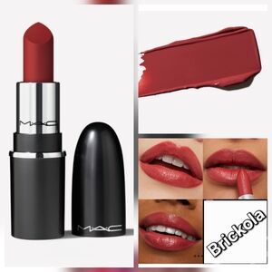 Two MAC MACximal Mini Satin Lipstick 102  Brick-O-La NIB